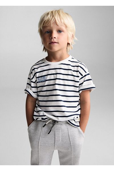 MANGO Baby Boy Metal Gray Trousers