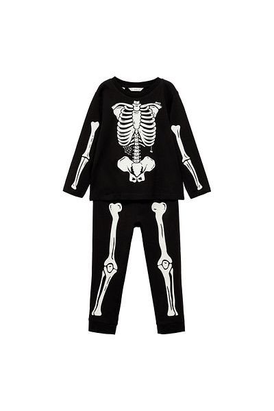MANGO Woman Schwarze Pyjamahose für Babys