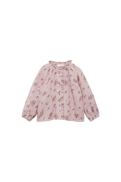 MANGO Lilac Baby Girl Blouse 77074784