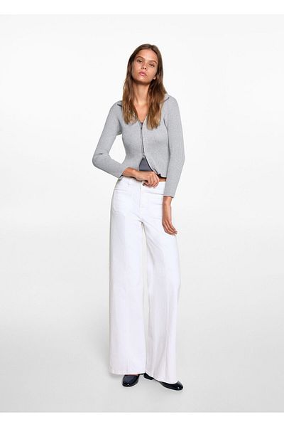 MANGO Woman White Girl Jeans 77022553
