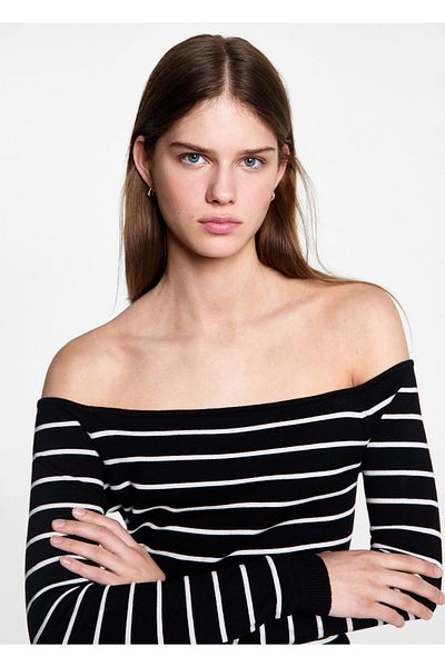 MANGO Woman Black Girl's Sweater 77052932