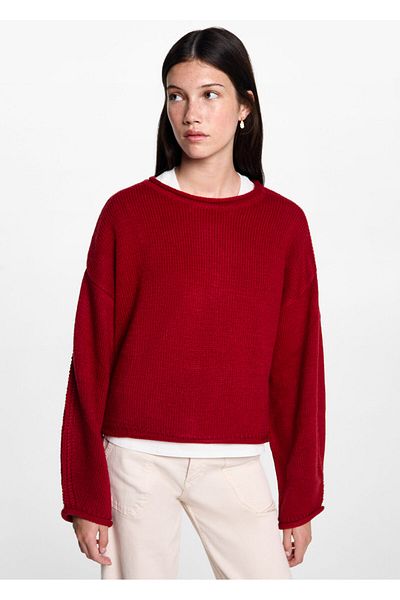 MANGO Red Girl's Sweater 77055983