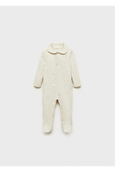 MANGO Unisex Baby Pastel Green Pajama Bottoms