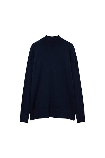 MANGO Navy Blue Women's Sweater 77015653