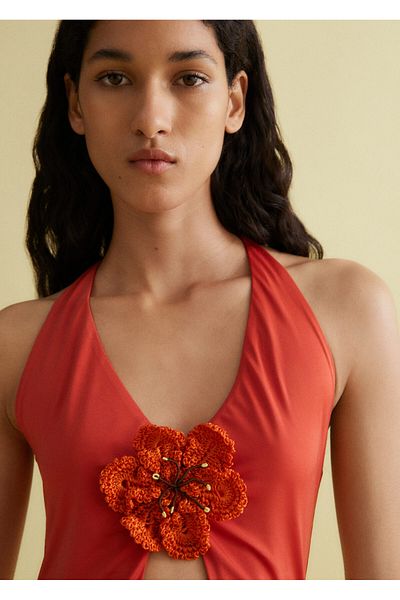MANGO Woman Brązowe Akcesoria Damskie 77050629