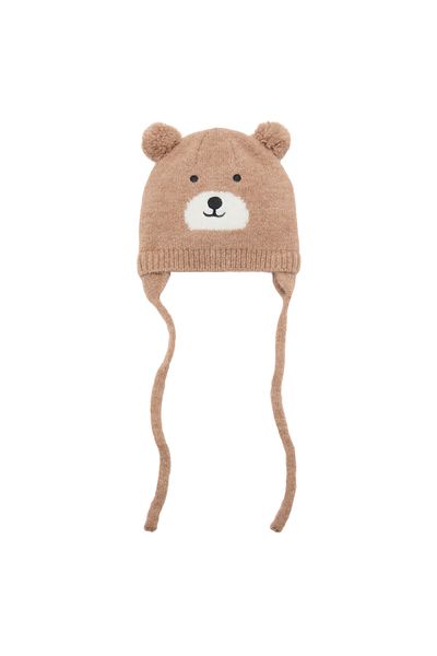 MANGO Baby Boy Dark Camel Hat