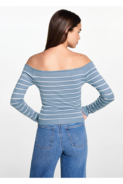 MANGO Woman Mavi Kız Çocuk Kazak 77052932