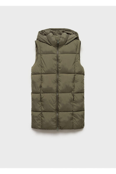 MANGO Woman Khaki Girl's Vest 77055637