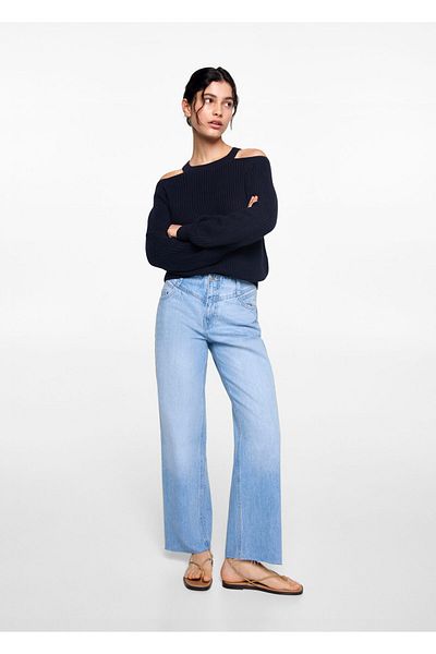 MANGO Navy Blue Girl's Sweater 77023291