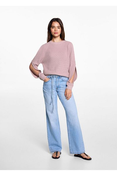 MANGO Woman Pale Pink Girl's Sweater 77053290