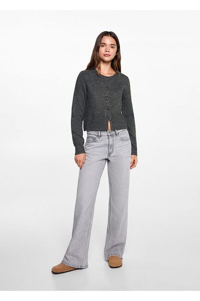 MANGO Gray Girl's Cardigan 77055984