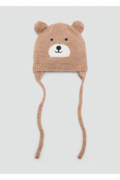 MANGO Baby Boy Dark Camel Hat