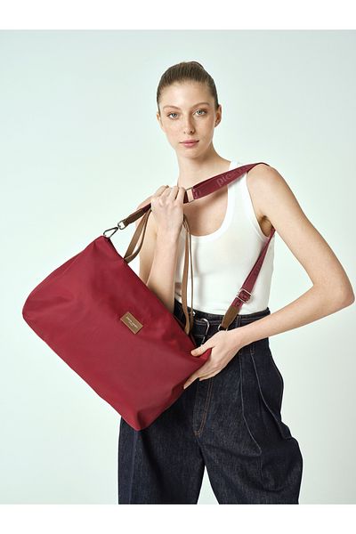 Pierre Cardin Geantă de umăr încrucișată pentru femei roșu Claret 05PO25Y1894