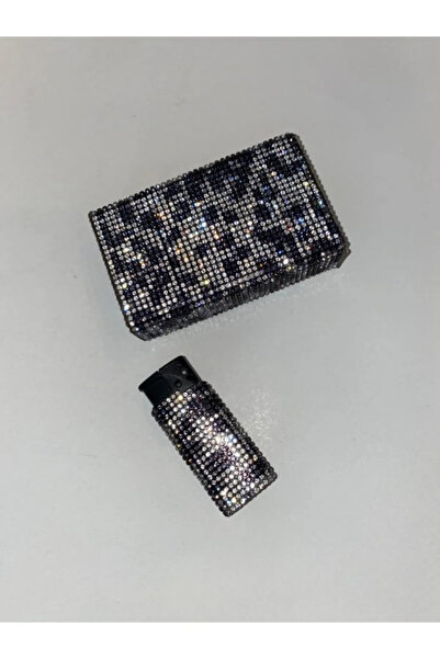 Zey Desing Sigaralık Ve Çakmak Seti 2 Ikıncı Kalıte (BLACK&WHİTE LEOPAR SET)