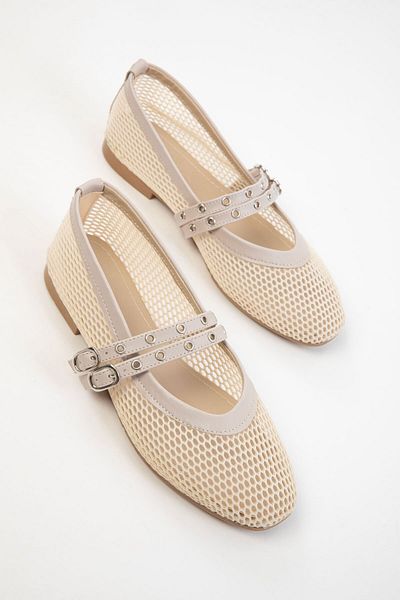 SOHO Beige Damen-Ballerinas 20625