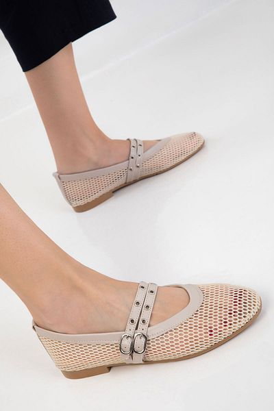 SOHO Beige Damen-Ballerinas 20625