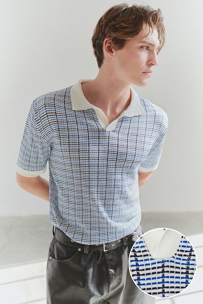 Trendyol Collection Mehrfarbiges Oversize-Trikot-T-Shirt mit Polokragen in limitierter Auflage
