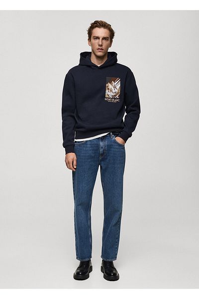 MANGO Woman Hanorac pentru bărbați bleumarin 77047923