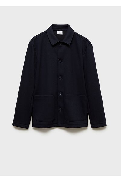 MANGO Ανδρικό μπουφάν Navy Blue 87080594