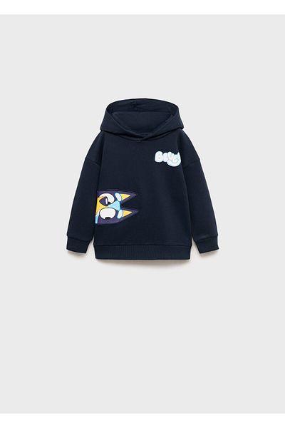 MANGO Baby Boy Navy Blue Sweatshirt