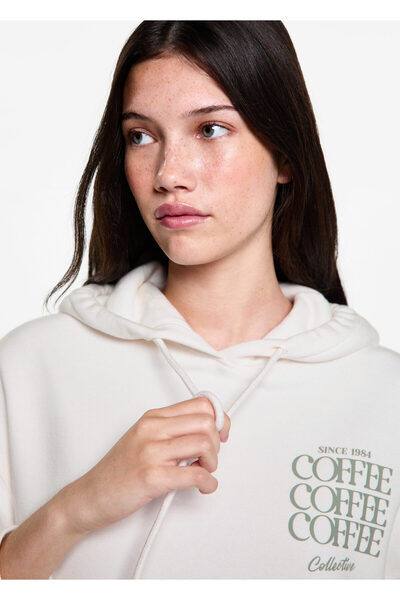 MANGO Woman Kırık Beyaz Kız Çocuk Sweatshirt 77018277