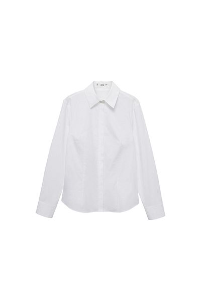 MANGO Cămașă albă de damă 87010350