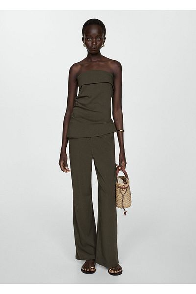 MANGO Khaki Gorset damski 77262008