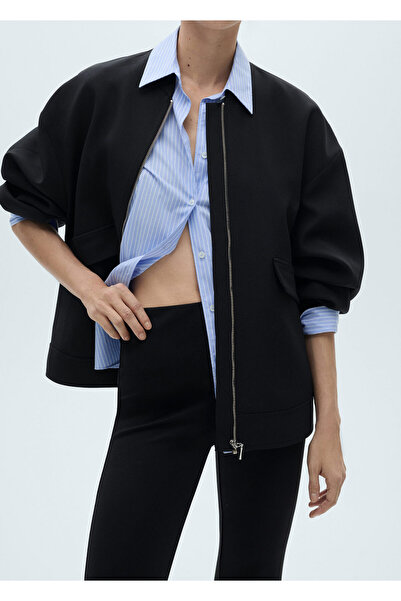 MANGO Siyah Kadın Tayt 87010354