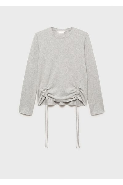 MANGO Tricou pentru fetiță gri metal 87060592