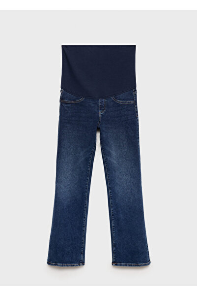 MANGO Koyu Denim Kadın Jeans 87040297