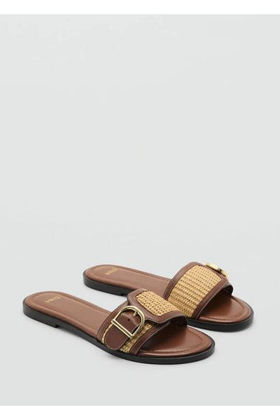 MANGO SANDALS RAFIA