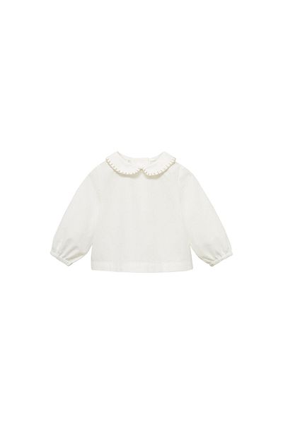 MANGO Baby Girl Off-White Μπλούζα