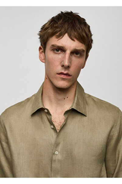 MANGO Woman Haki Erkek Gömlek 77020580