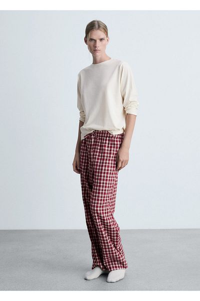 MANGO Woman Σετ γυναικείες πιτζάμες Σκούρο Κόκκινο 77097649
