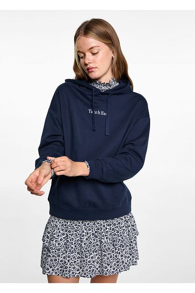 MANGO Woman Navy Blue Girl's Sweatshirt 77027695