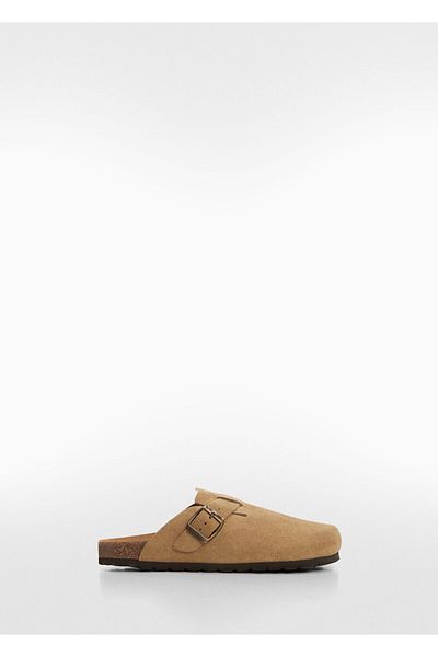 MANGO Woman Mole Grey Dziewczęce Kapcie 77034455
