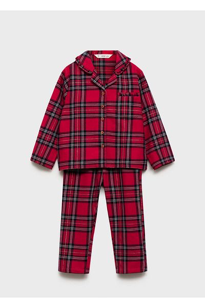 MANGO Rote Mädchen-Pyjamahose 77068268