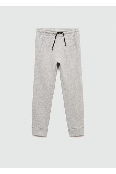 MANGO Woman Boy's Metal Gray Trousers