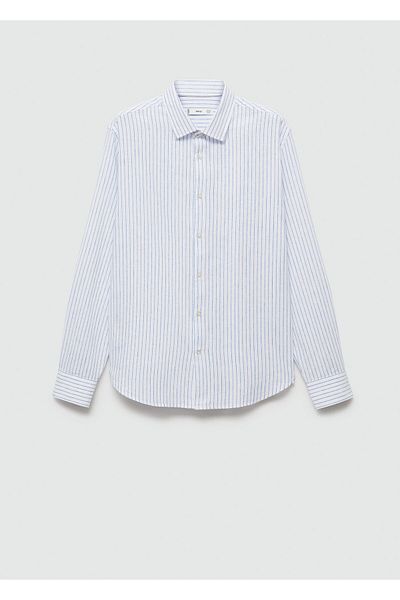 MANGO Cămașă pentru bărbați albastru alb 77020579