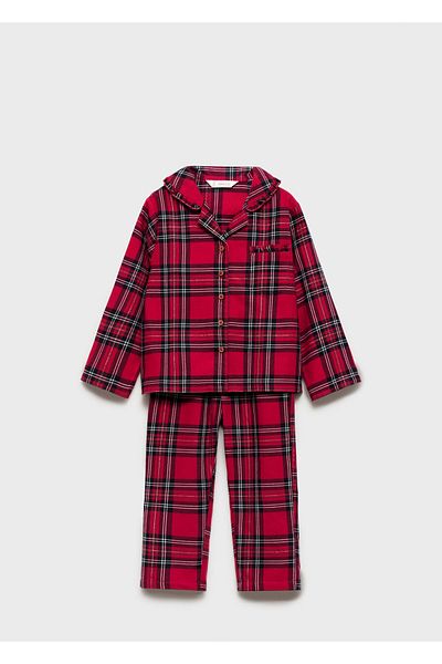 MANGO Rotes Baby-Pyjama-Set für Mädchen 77048269