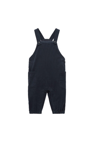 MANGO Unisex Baby Navy Blue Jumpsuit