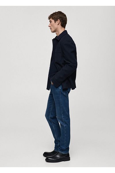 MANGO Blugi pentru bărbați din denim închis 77060593