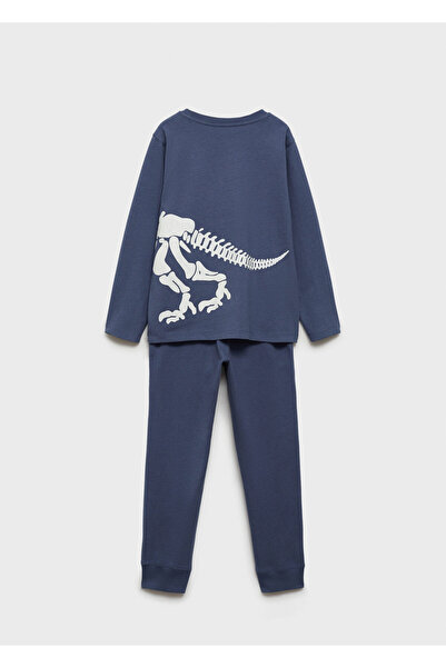 MANGO Woman Erkek Çocuk Mavi Pijama Takımı