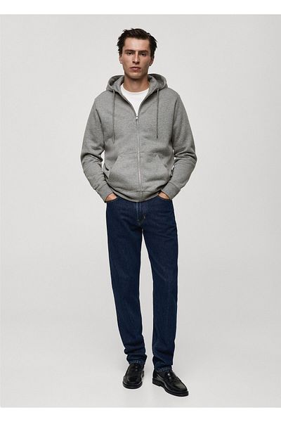 MANGO Woman Ανδρικό φούτερ Metal Grey 77007118