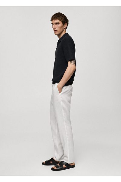 MANGO White Men's Trousers 77050250