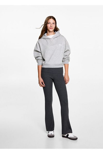 MANGO Woman Metal Gray Girl's Sweatshirt 77058267