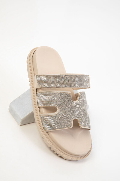 SOHO Beige Women's Slippers 20578