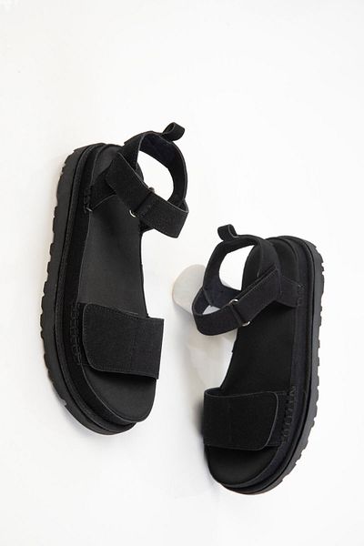SOHO Black Suede Women's Sandals 20613