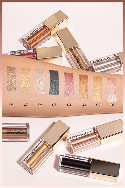 NOTE Crystalized Liquid Eyeshadow Likit Metalik Göz Farı - 01 Soft Elegance