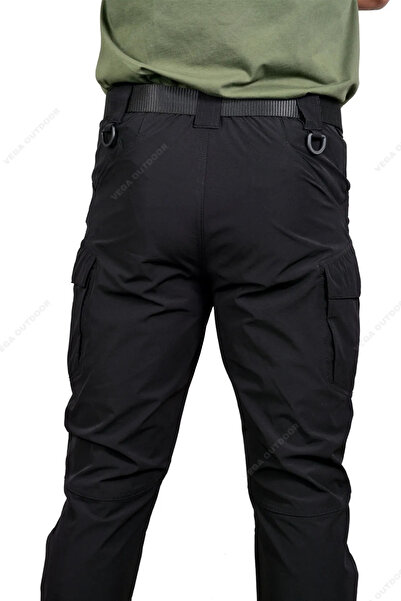 VEGA OUTDOOR TACTİCAL Taktik Pantolon Siyah Renk Likralı Su Geçirmez Tactical Pantolon